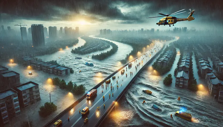 Flooding, business travel, china, emergency response, safety, operations