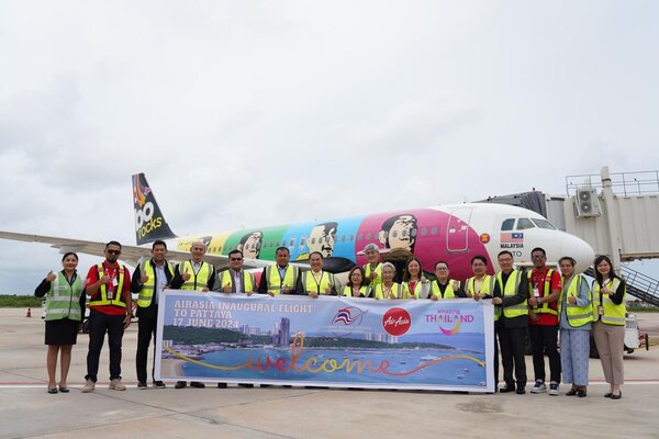 Pattaya revives its tourism spirits with nearly full airasia flight from kuala lumpur