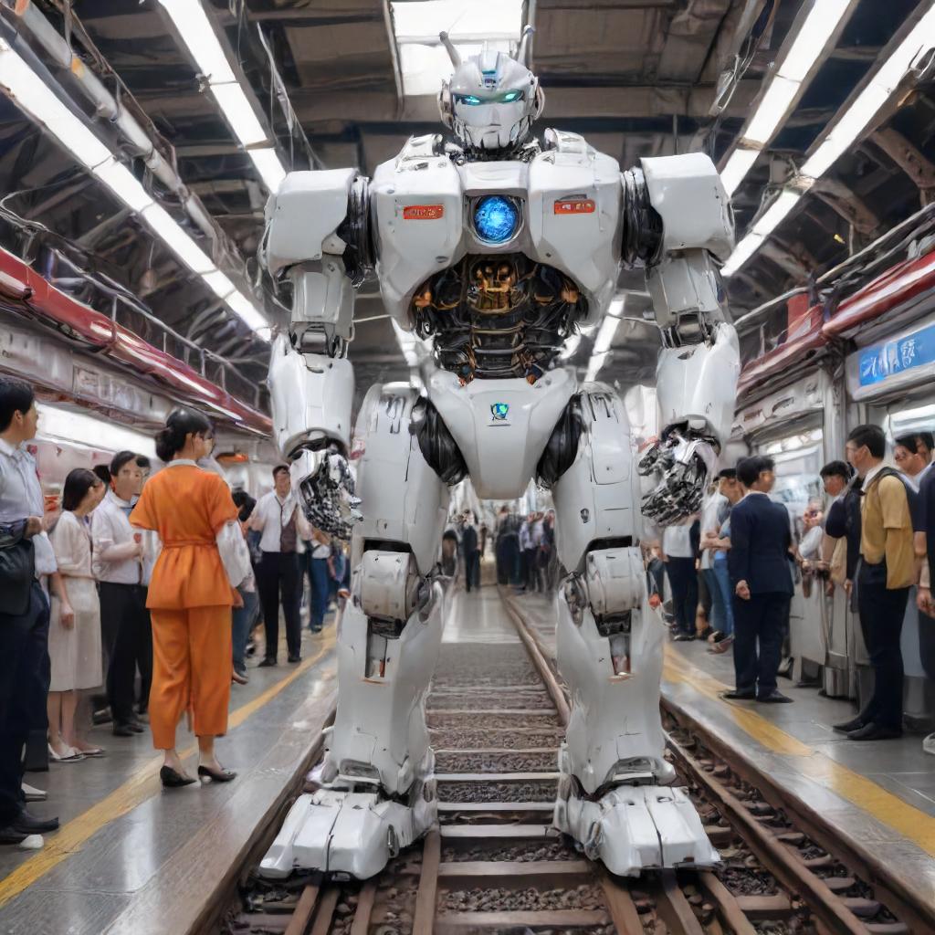 Fashion ai powered robot in indian railway