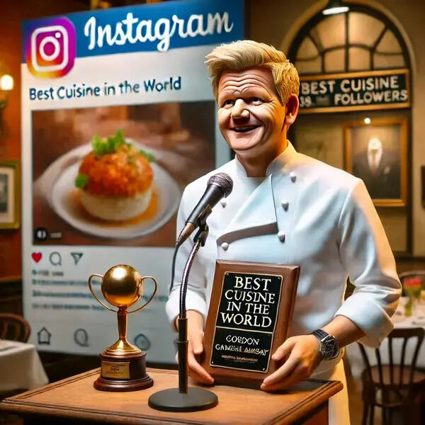 Gordon Ramsay Crowns Winner of ‘Best Cuisine in the World’ on Popular Instagram Account Pubity