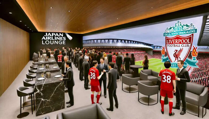 Japan Airlines and Liverpool FC Launch New Lounge at Anfield Stadium