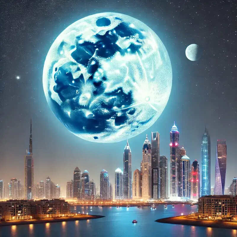 UAE Skies Set Ablaze by Rare Blue Supermoon this Week