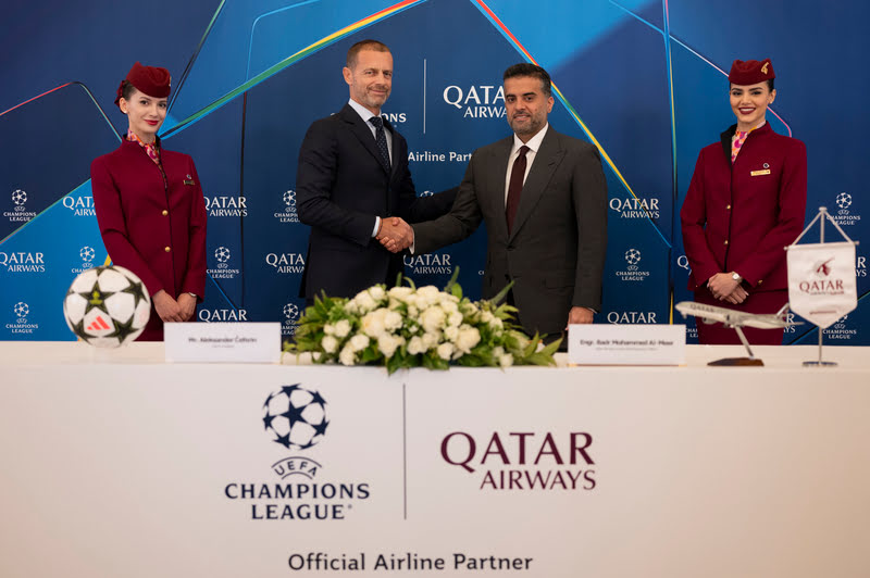 Qatar Airways and UEFA Champions League Forge Monumental Partnership Extending through 2030 – Travel And Tour World