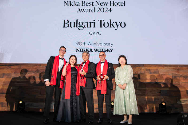 Bvlgari Hotel Tokyo Secures 22nd Place Globally and Wins the Nikka Best New Hotel Award at The World’s 50 Best Hotels 2024 Gala in London