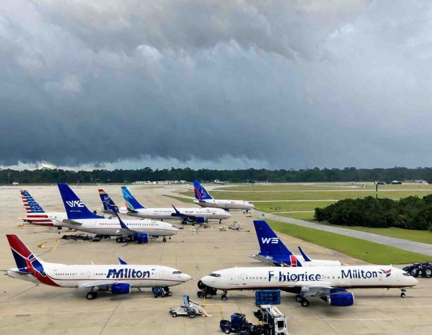 Charlotte Douglas Airport Cancels 95 Flights as Hurricane Milton Intensifies, Disrupting Florida Travel