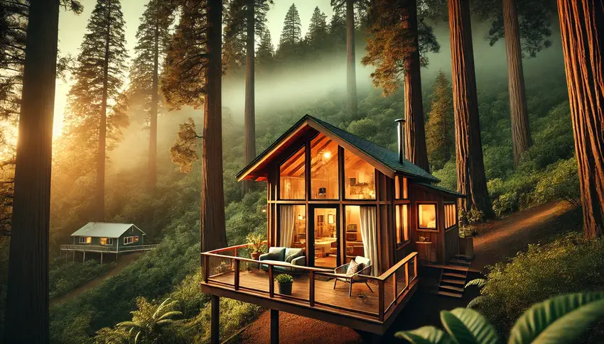 California’s Audrey Edna Cabin Prescribed for Wellness: New Medical Tourism Meets Nature in Santa Cruz Mountains