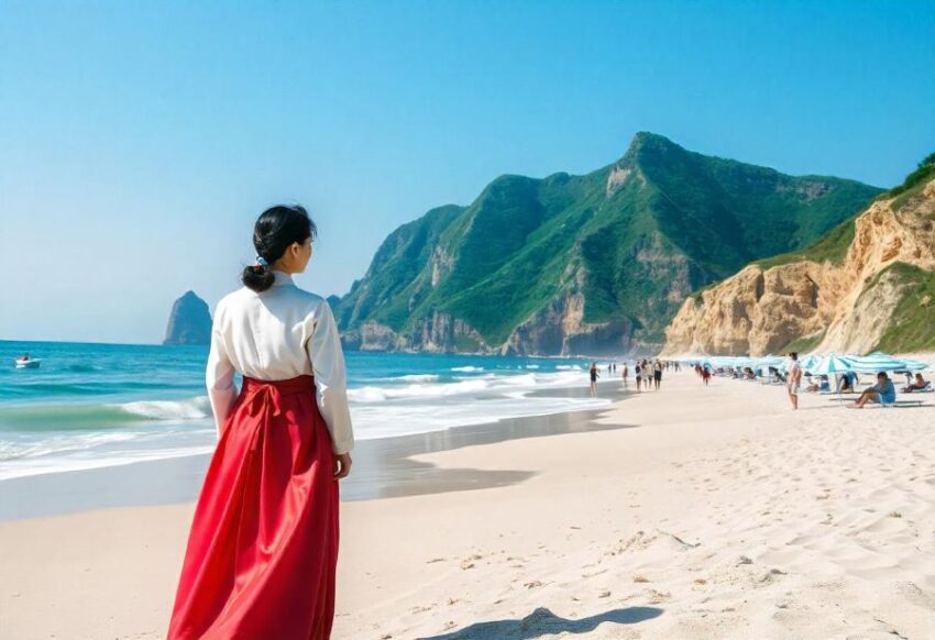 North Korea Showcases the Serene Allure of Majeon Beach in New Advertisement