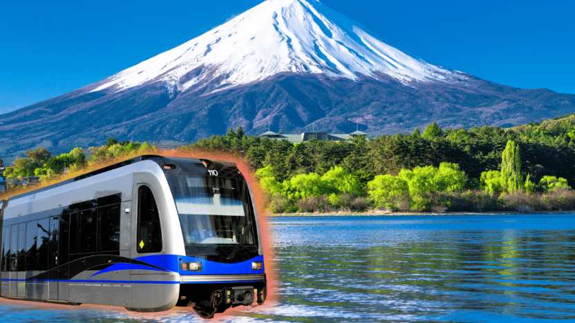 Mount fuji light rail