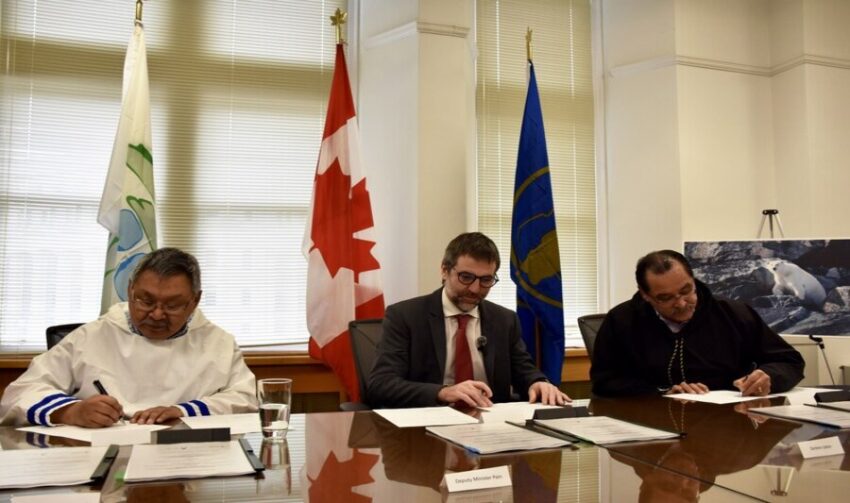 Historic Agreement Signed for the Future of Nunatsiavut’s Land, Waters, and Ice