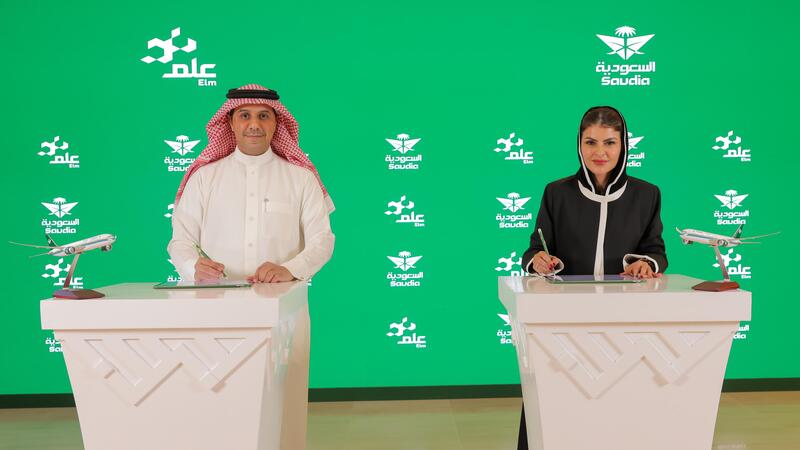 Saudia and Elm Sign Agreement to Boost Digital Transformation in Airline Industry