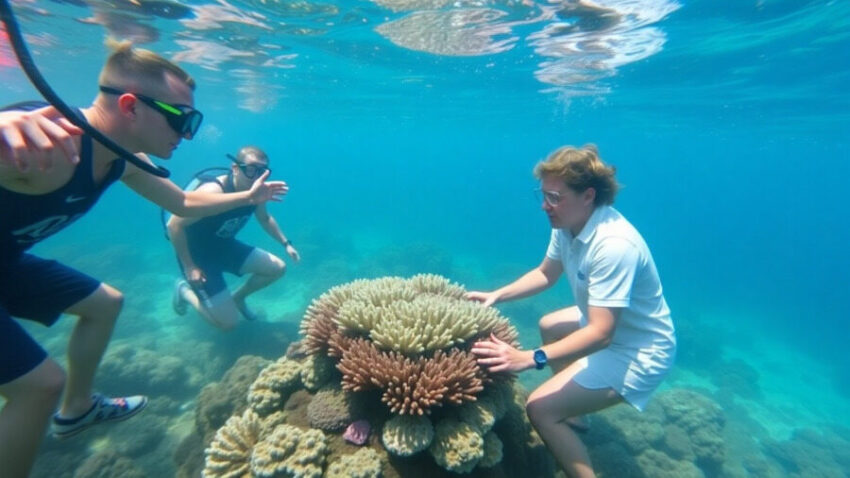 Coral Nurture Program unites scientists with tourism operators and stakeholders reinforcing conservation of Great Barrier Reef