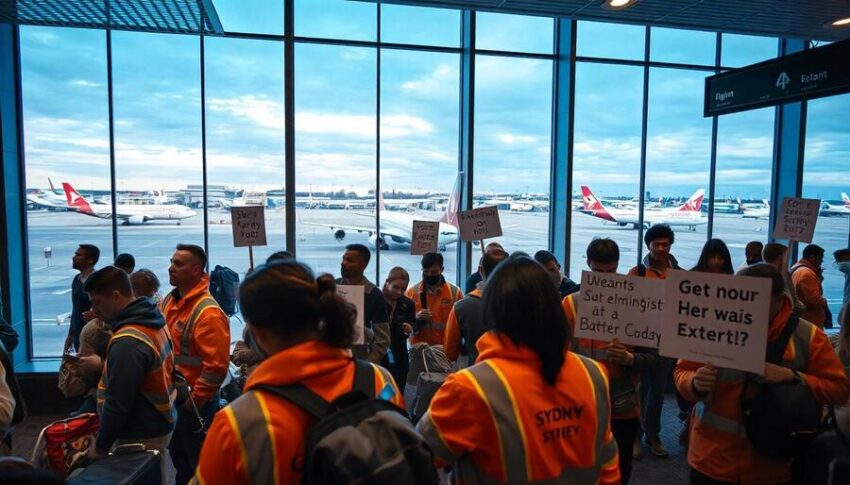 Sydney, Melbourne, And Brisbane Airports On Alert For Disruptions As Ground Workers Strike